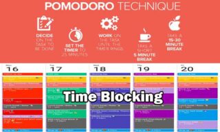 metode pomodoro dan time blocking
