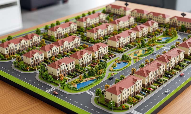 maket untuk bisnis dan arsitektur